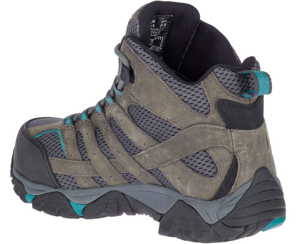 Botas Senhora - Merrell Moab Vertex Mid Waterproof Comp Toe Work - Marrom - ERP489673